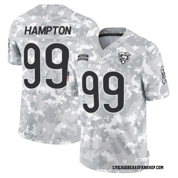 Youth Dan Hampton Chicago Bears Limited Arctic Camo 2024 Salute to Service Jersey