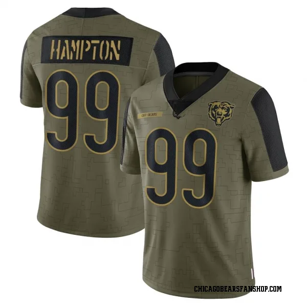 Youth Dan Hampton Chicago Bears Limited Olive 2021 Salute To Service Jersey