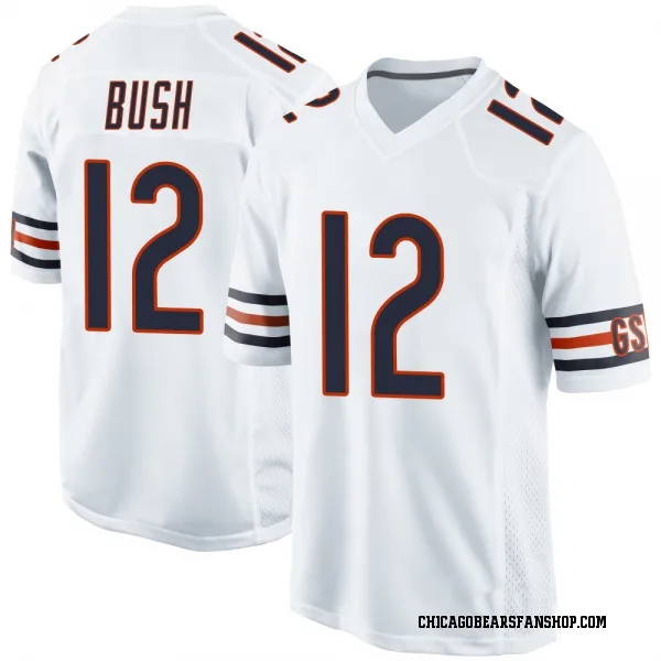 Youth Devin Bush Chicago Bears Game White Jersey