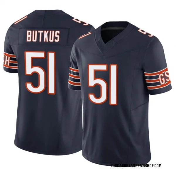 Youth Dick Butkus Chicago Bears Limited Navy Vapor F.U.S.E. Jersey