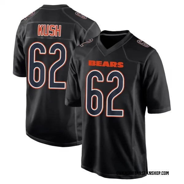 Youth Eric Kush Chicago Bears Game Black Carbon Fashion Jersey