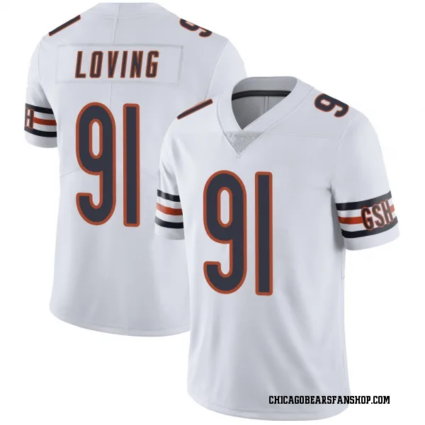 Youth Jayden Loving Chicago Bears Limited White Vapor Untouchable Jersey
