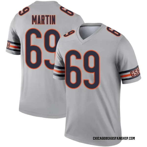 Youth Jeremiah Martin Chicago Bears Legend Inverted Silver Jersey