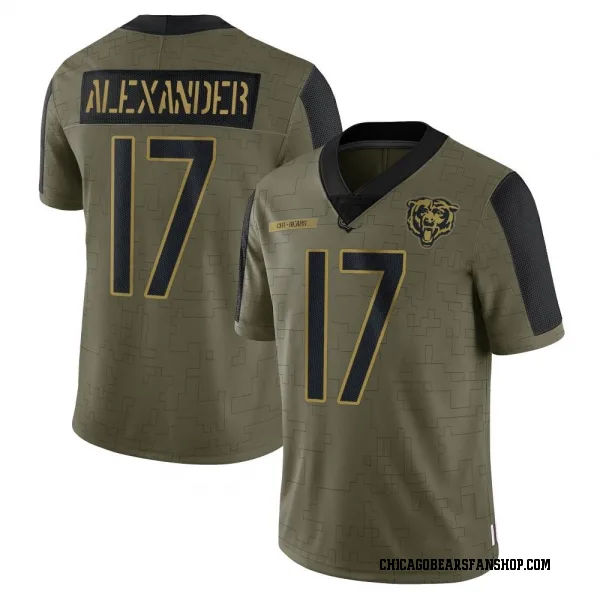 Youth Jon Alexander Chicago Bears Limited Olive 2021 Salute To Service Jersey