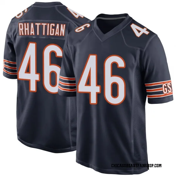 Youth Jon Rhattigan Chicago Bears Game Navy Team Color Jersey