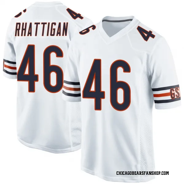 Youth Jon Rhattigan Chicago Bears Game White Jersey