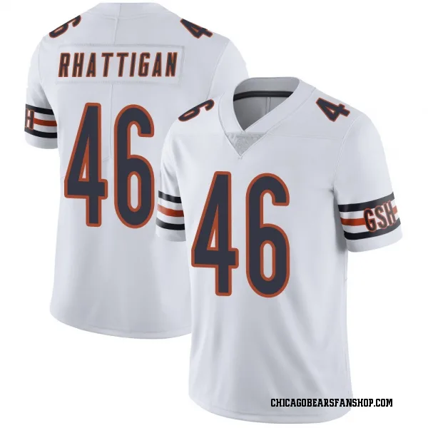 Youth Jon Rhattigan Chicago Bears Limited White Vapor Untouchable Jersey