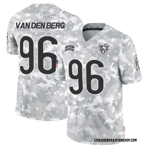Youth Jordan van den Berg Chicago Bears Limited Arctic Camo 2024 Salute to Service Jersey