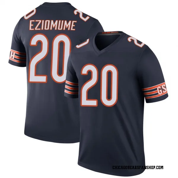 Youth KC Eziomume Chicago Bears Legend Navy Color Rush Jersey
