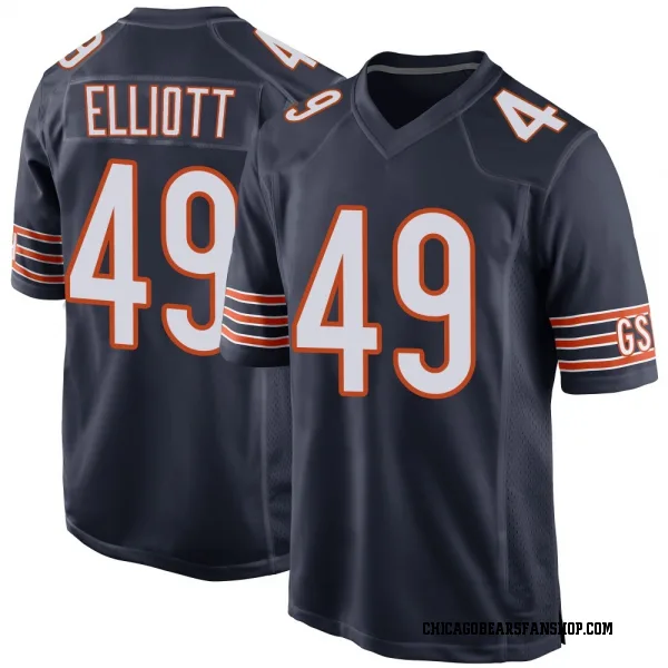 Youth Keyshaun Elliott Chicago Bears Game Navy Team Color Jersey