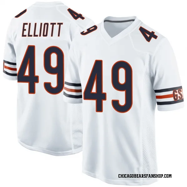 Youth Keyshaun Elliott Chicago Bears Game White Jersey