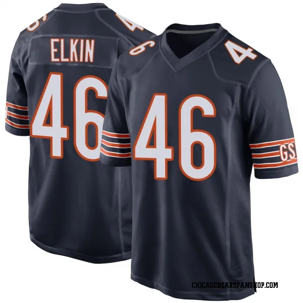 Youth Luke Elkin Chicago Bears Game Navy Team Color Jersey