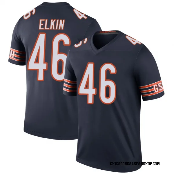 Youth Luke Elkin Chicago Bears Legend Navy Color Rush Jersey