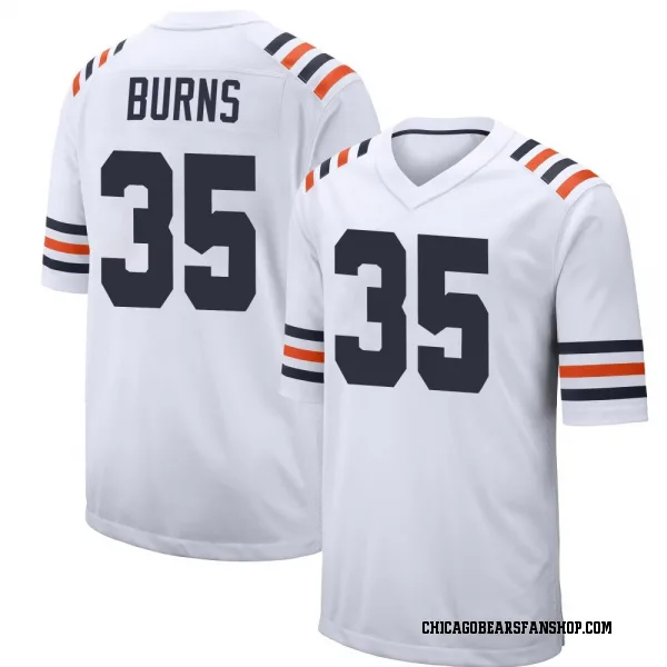 Youth Major Burns Chicago Bears Game White Alternate Classic Jersey