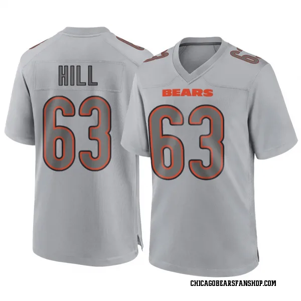 Youth Trey Hill Chicago Bears Game Gray Atmosphere Fashion Jersey