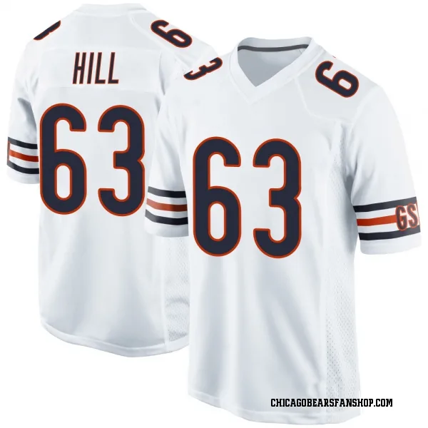 Youth Trey Hill Chicago Bears Game White Jersey