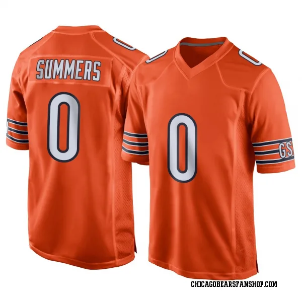 Youth Ty Summers Chicago Bears Game Orange Alternate Jersey