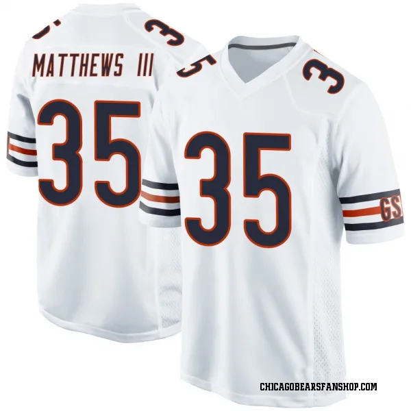 Youth Wayne Matthews III Chicago Bears Game White Jersey